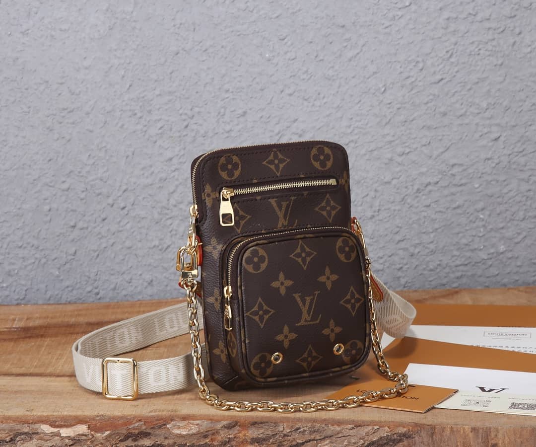 Louis Vuitton Utility Phone Sleeve Chain Shoulder Bag Replica M80746