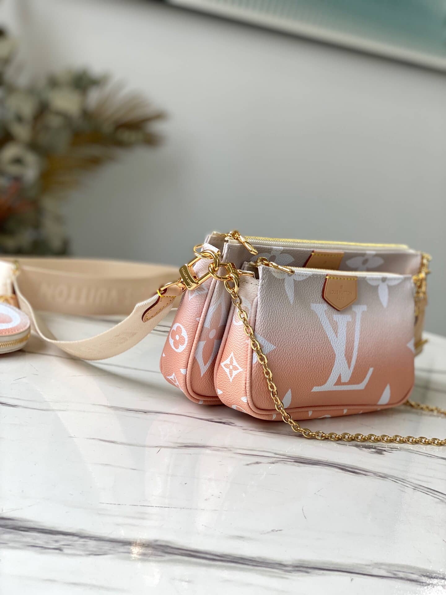 Louis Vuitton Multi Pochette Accessoires Monogram Calfskin Replica Bag M57634