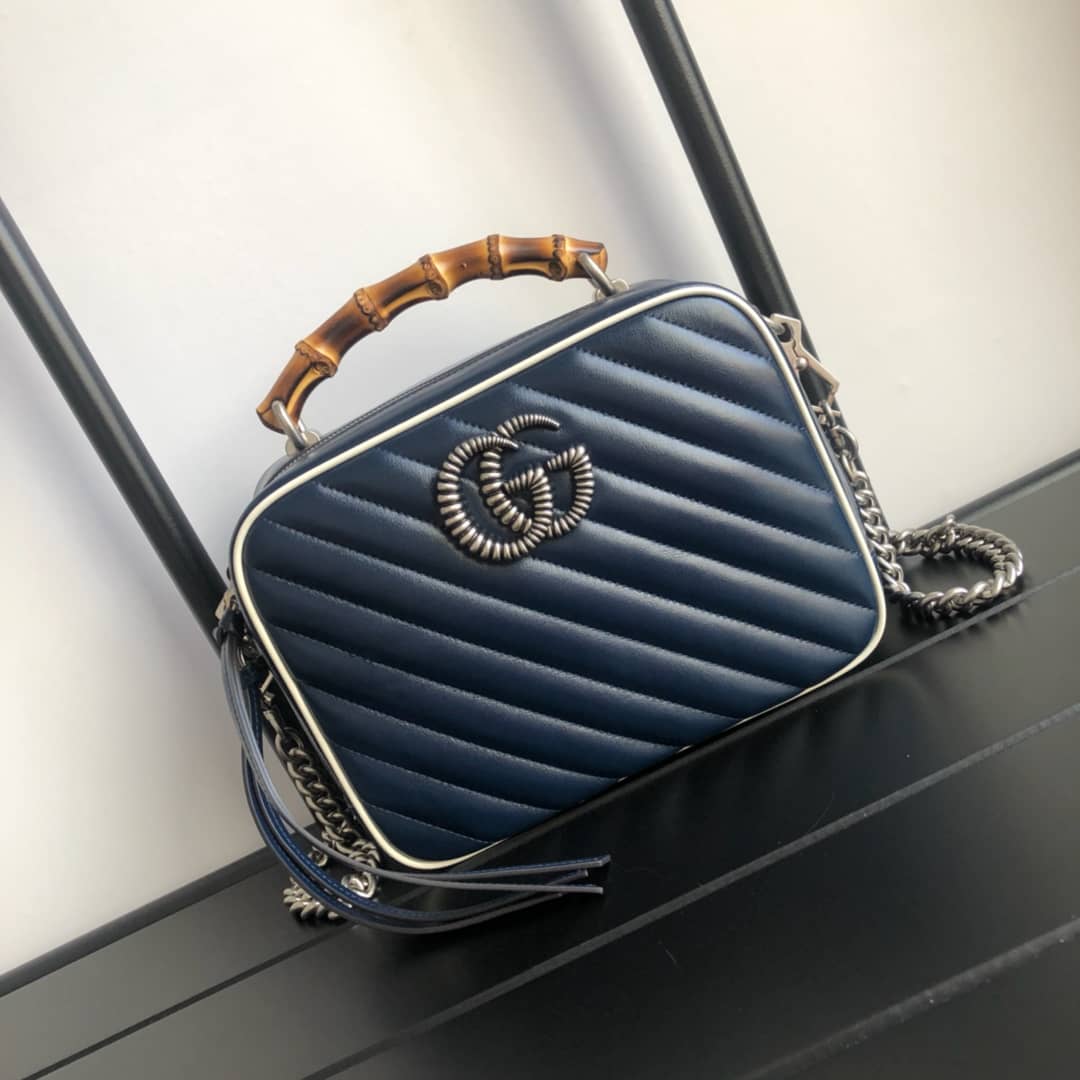 Gucci Bamboo Handle Marmont Shoulder Bag Replica 602270