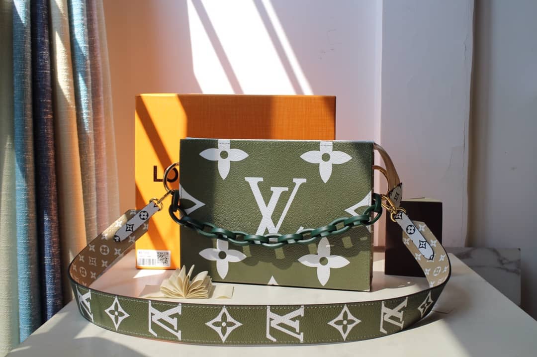 Louis Vuitton Monogram Giant Toilet Pouch Crossbody Bag Replica Green M67692