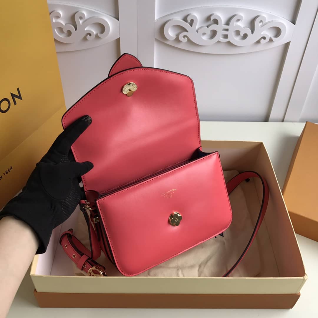 Louis Vuitton Pont9 Neuf Leather Replica Shoulder Bag Red M55948