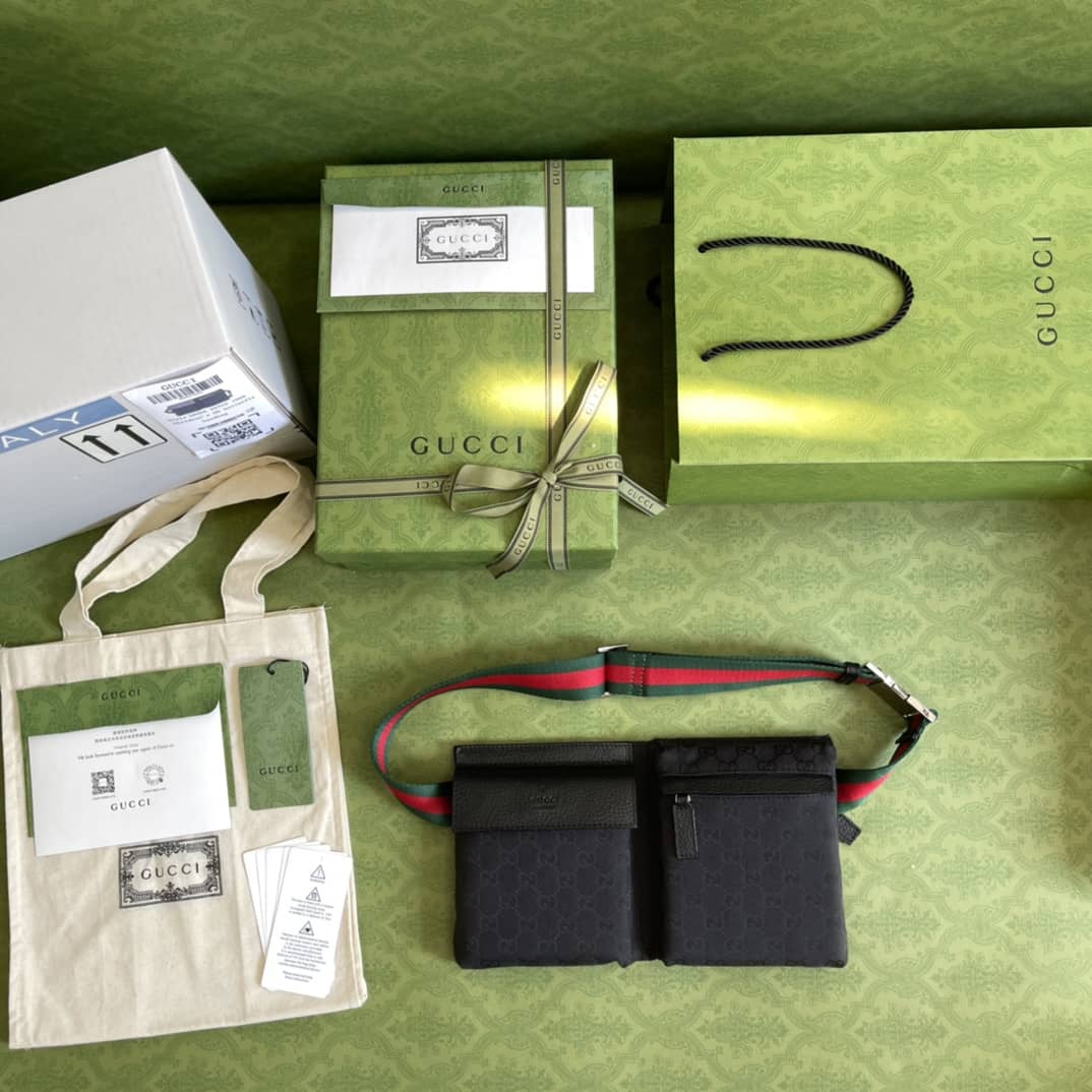 Gucci GG Canvas Waist Crossbody Belt Bag Replica 28566