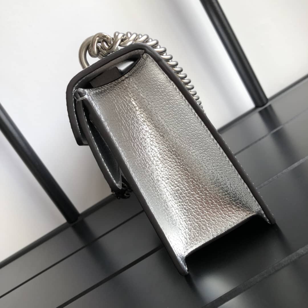 Gucci GG Dionysus Small Shoulder Bag Replica Silver 499623