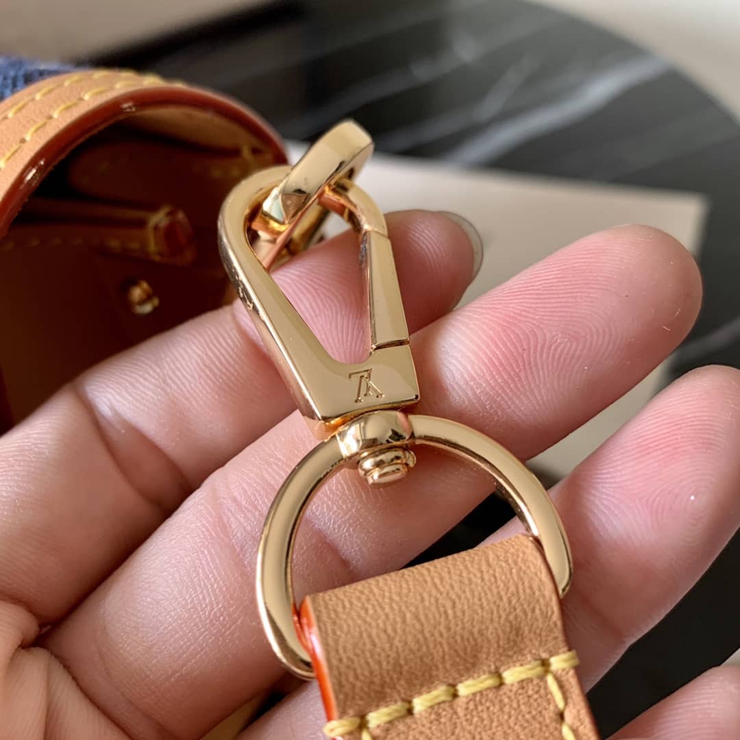 Louis Vuitton Since 1854 Jacquard Pattern Dauphine MM Replica Shoulder Bag Blue M57211