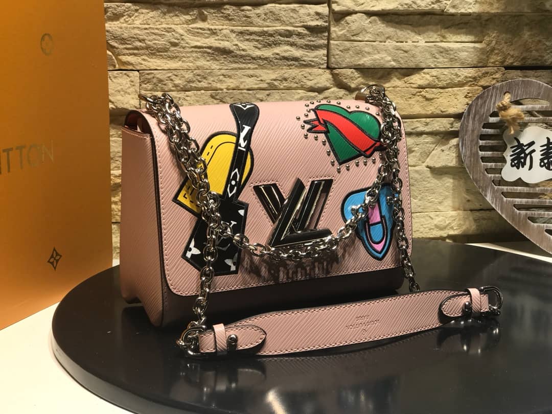 Louis Vuitton Twist MM Bag Blue M50296 Replica