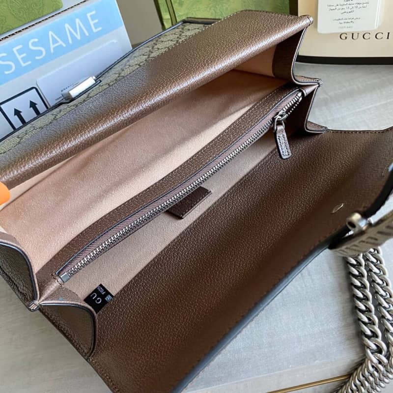 Gucci Dionysus GG Top Handle Bag Brown 621512 Replica