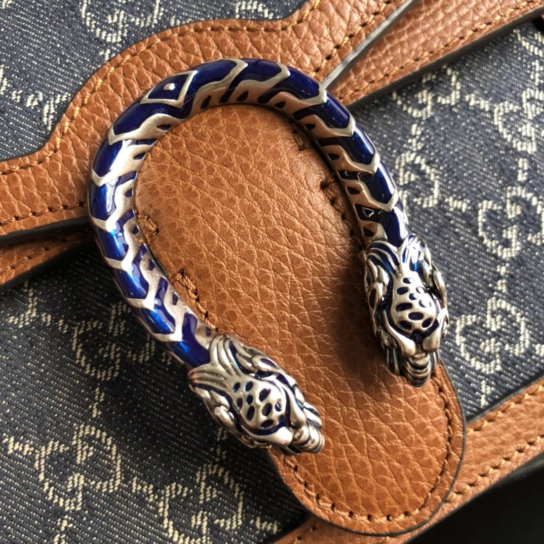 Gucci GG Supreme Dionysus 2way Mini Chain Shoulder Bag Replica Blue 421970
