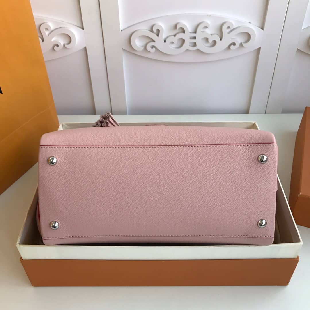 Louis Vuitton Lockmeto Tote Leather Tote Replica Pink M54569