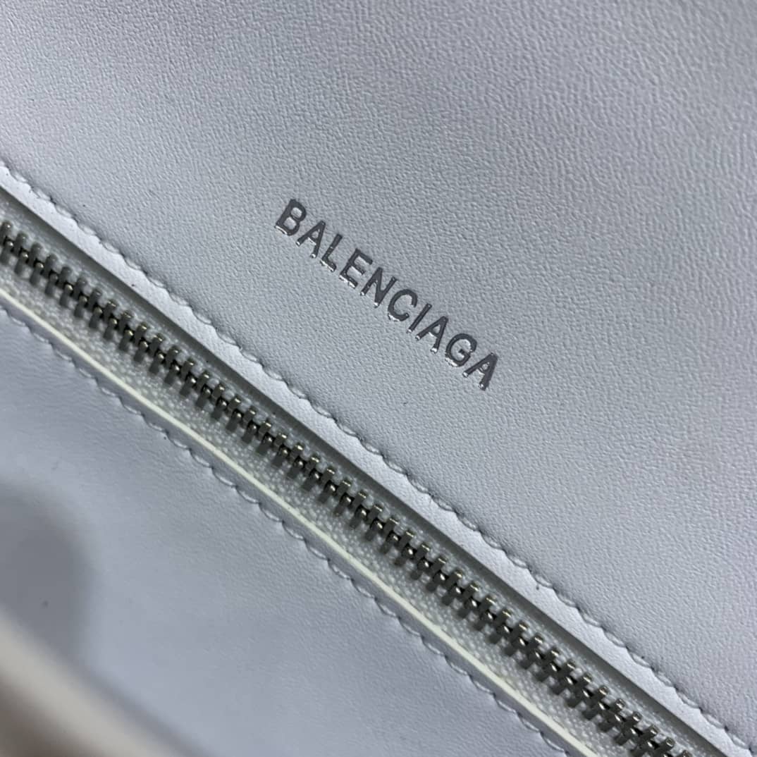 Balenciaga Hourglass Leather Top Handle Replica Bag