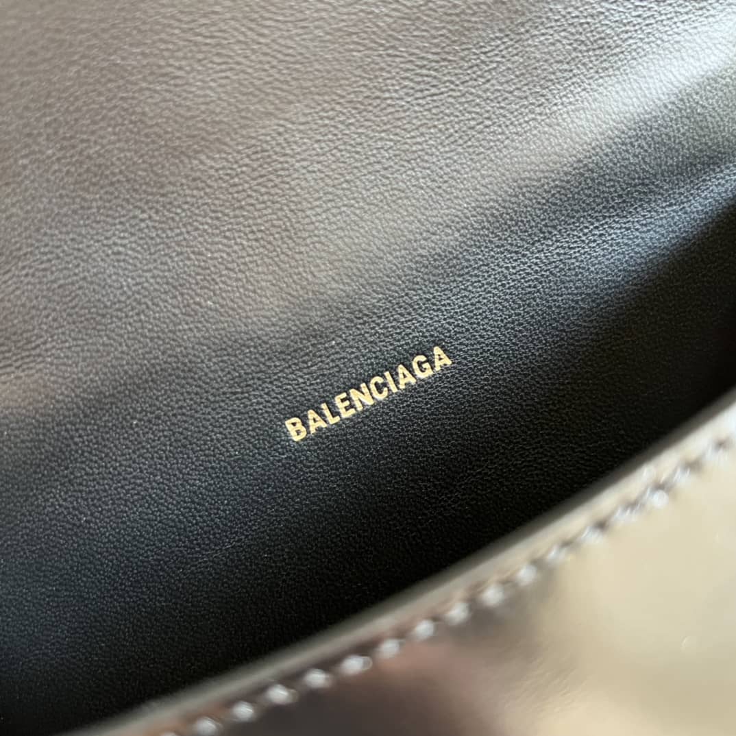 Balenciaga Hourglass Leather Top Handle Replica Bag