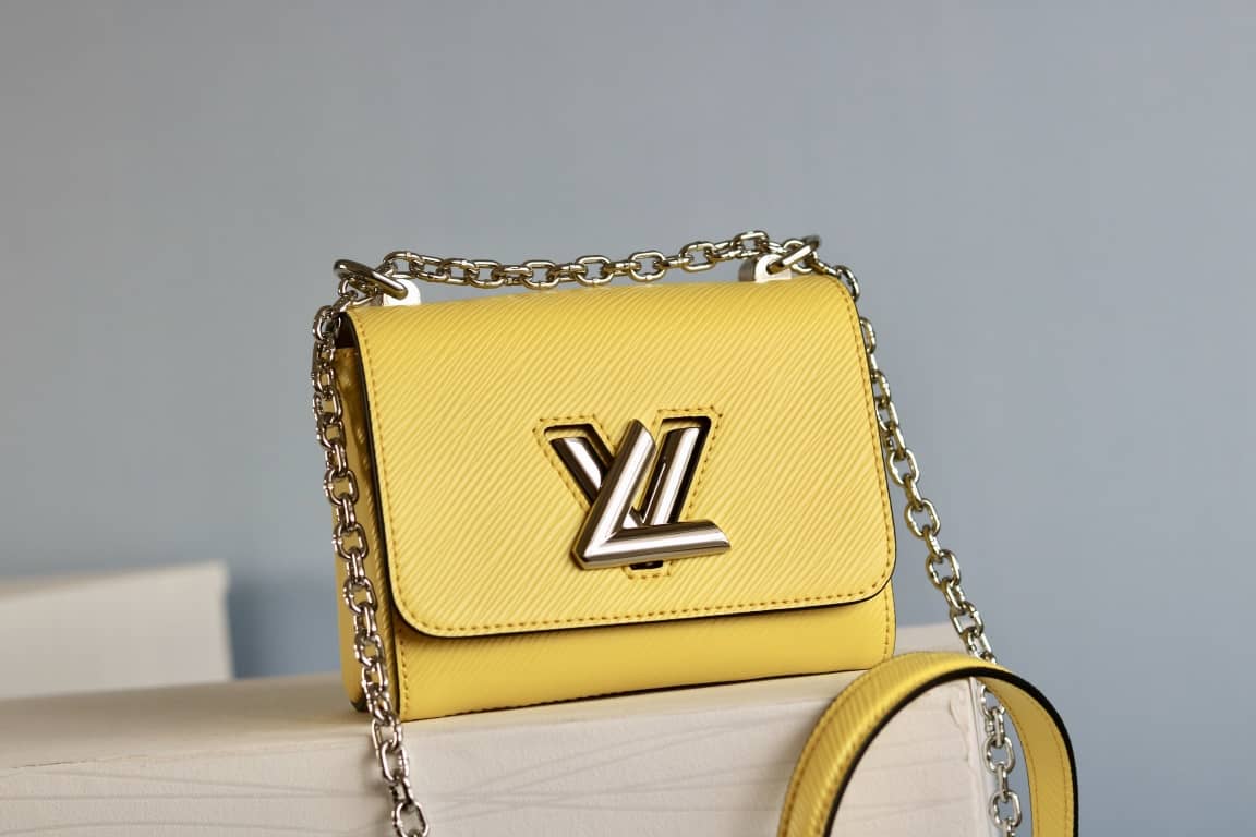 Louis Vuitton Replica Twist MM Epi Leather Bag Yellow