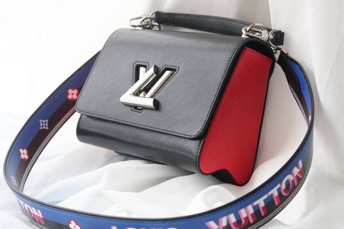 Louis Vuitton Textured Epi Leather Twist Series Bag Black