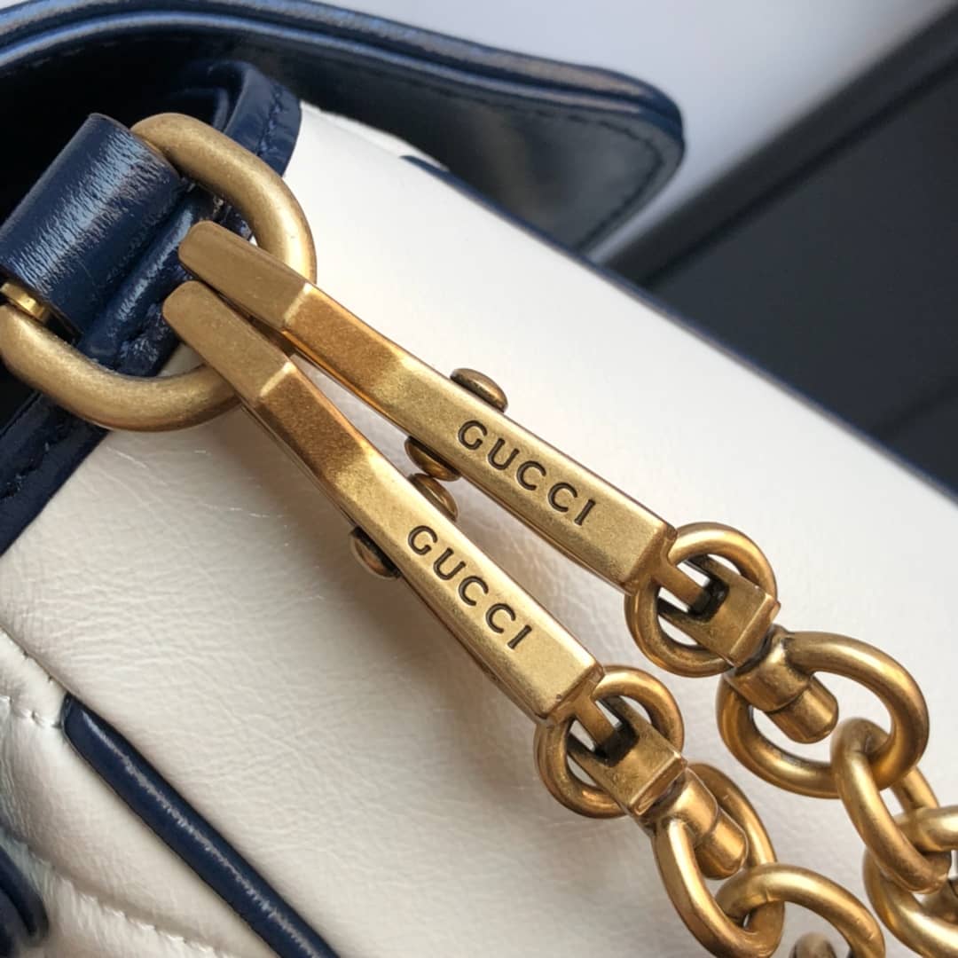Gucci Marmont Dupe GG Marmont Replica Bag White 498100