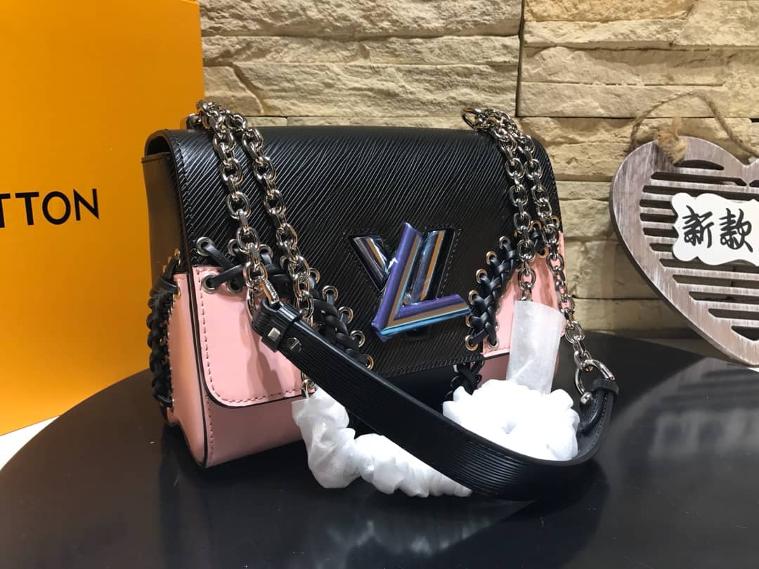 Louis Vuitton Replica Twist MM Epi Leather Bag Pink