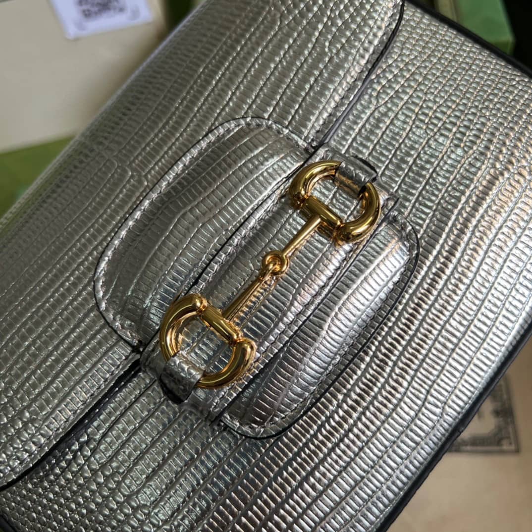 Gucci Horsebit 1955 Lizard Mini 675801 Replica Shoulder Bag