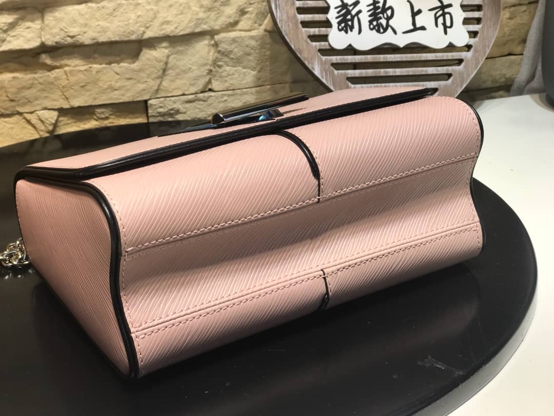 Louis Vuitton Replica Bags Twist PM Epi Leather Replicas Handbag Pink