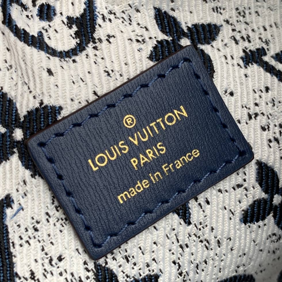 Louis Vuitton Denim Loop Blue/White M81166 Replica Hobo