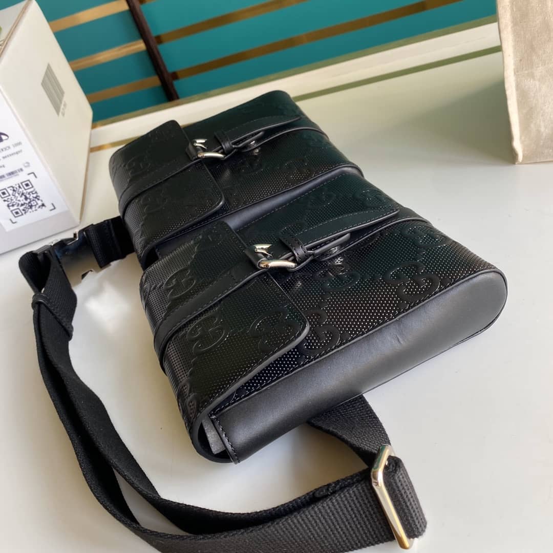 Gucci GG Emboss Waist Body Bag Replica 631339