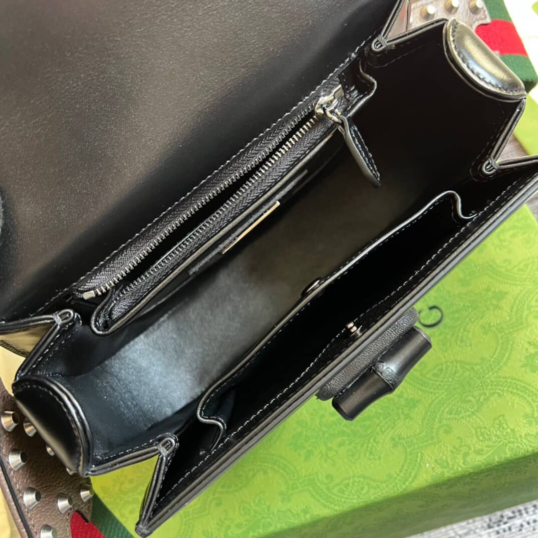 Gucci Bamboo 1947 Small Top Handle Bag 675797 Balck Replica
