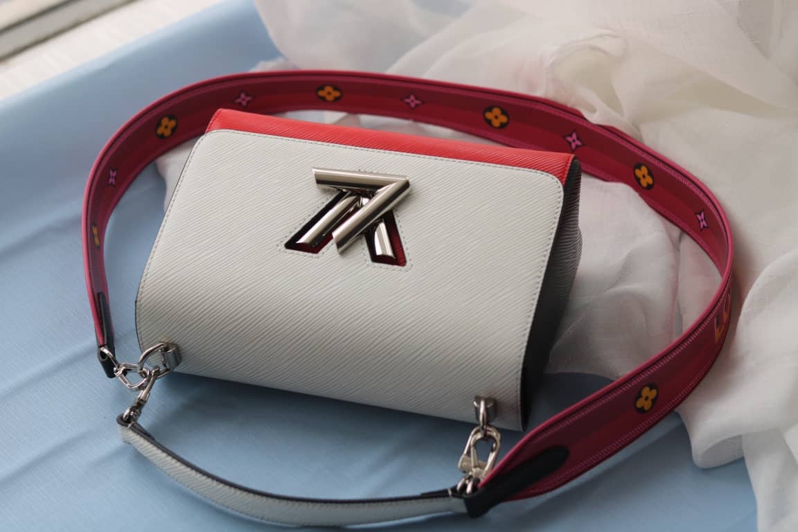 Louis Vuitton Textured Epi Leather Twist Series Bag White