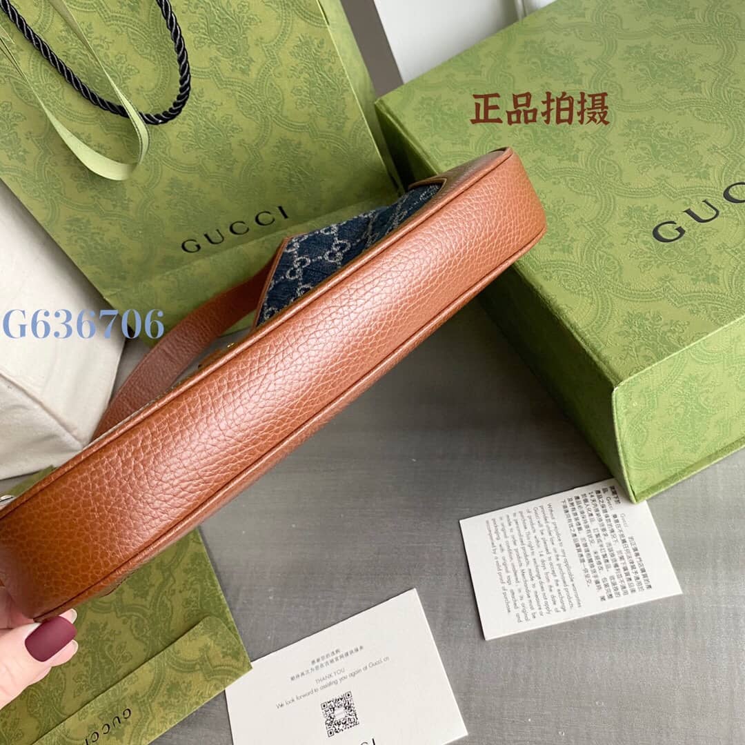 Gucci GG Jackie 1961 Mini Shoulder Bag Replica Blue 637092