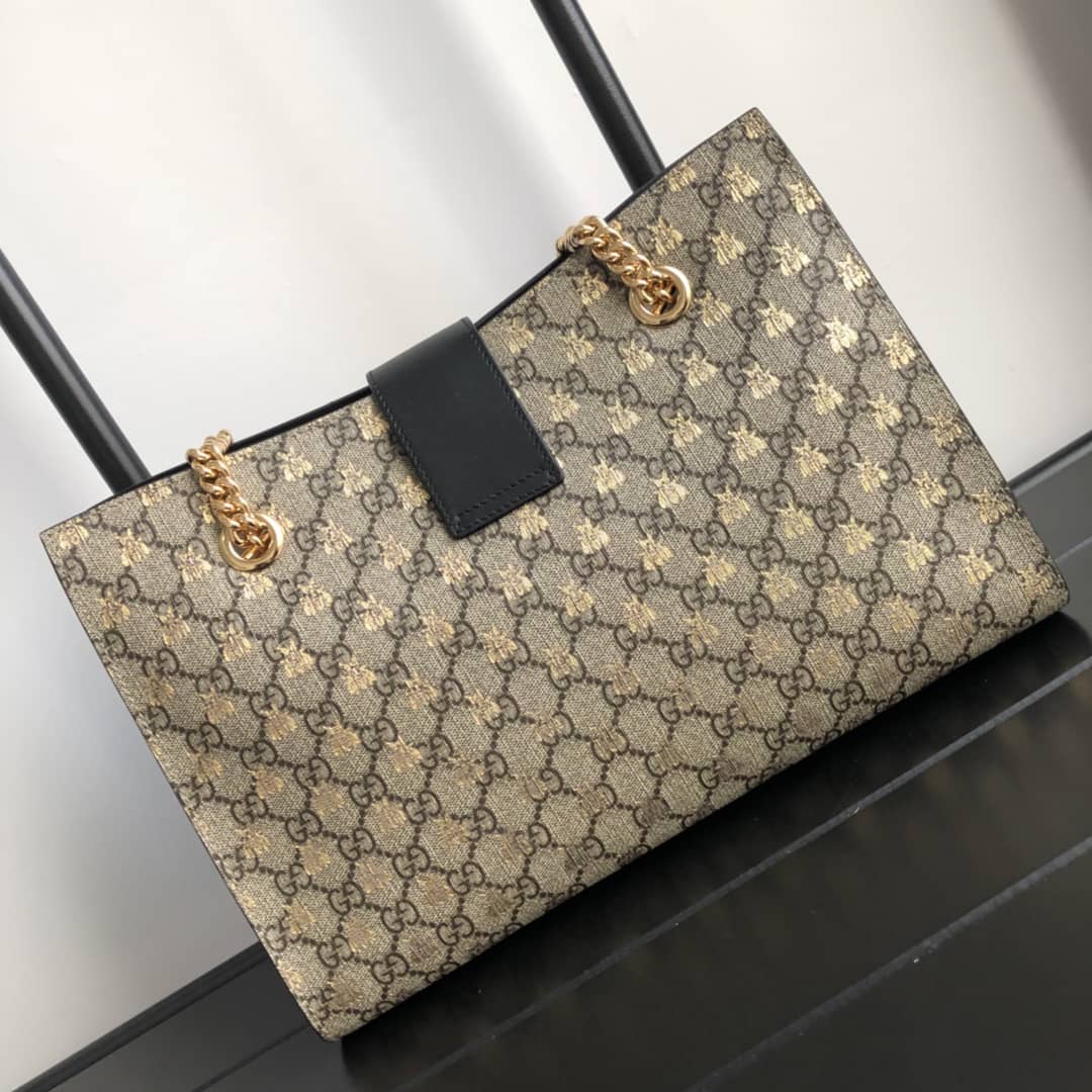 Gucci Padlock Medium GG Supreme Shoulder Bag Replica Brown 479197