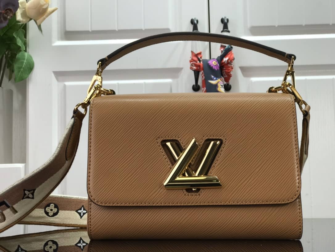 Louis Vuitton Twist MM Golden Lock Handle Epi Leather Replica Crossbody Bag M57506
