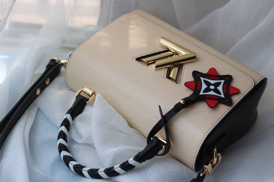 Louis Vuitton Textured Epi Leather Twist Series Bag Beige