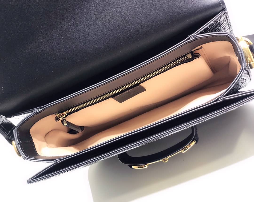 Gucci Horsebit 1955 Shoulder Bag Replica Black 602204