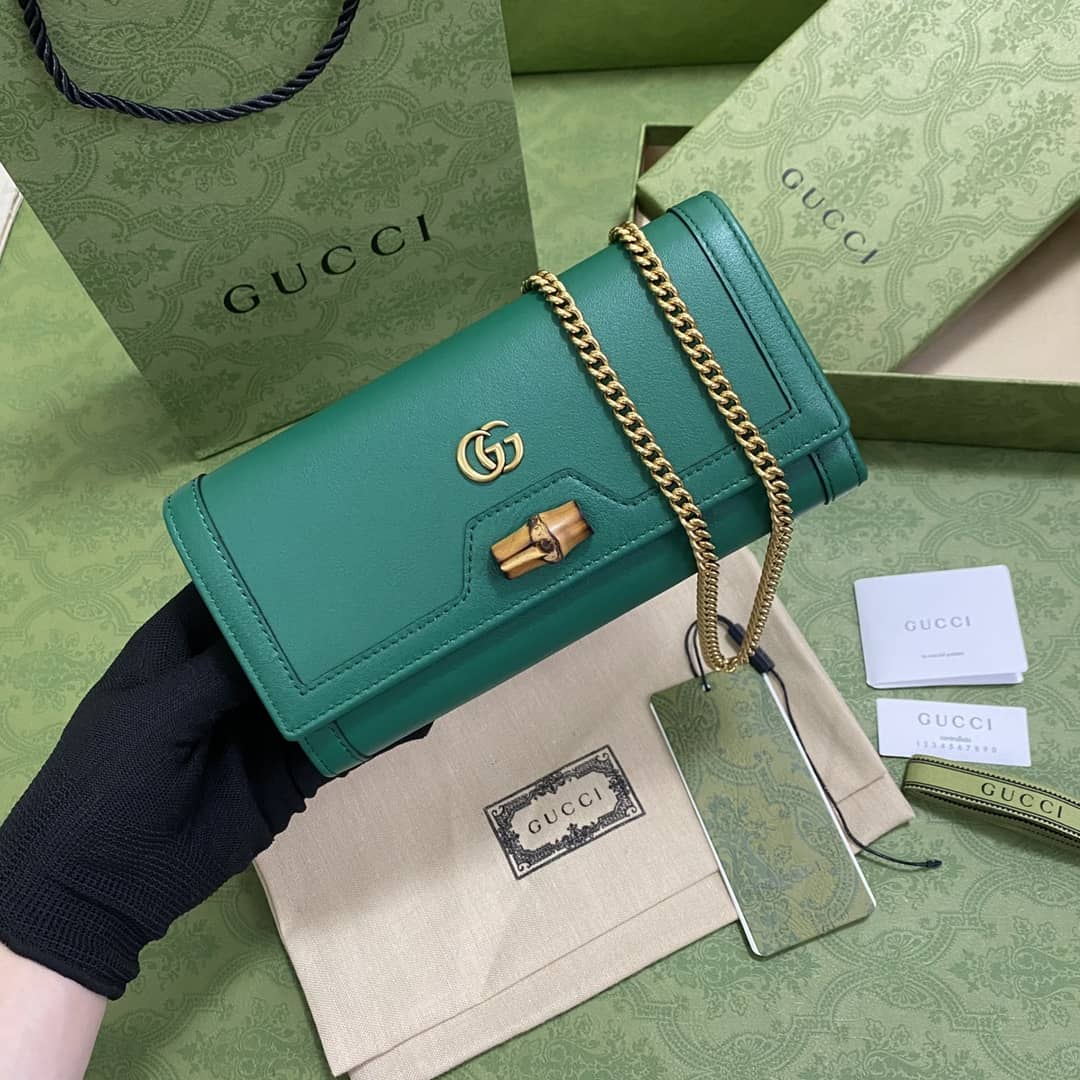 Gucci Diana Bamboo Chain Wallet Replica 658243