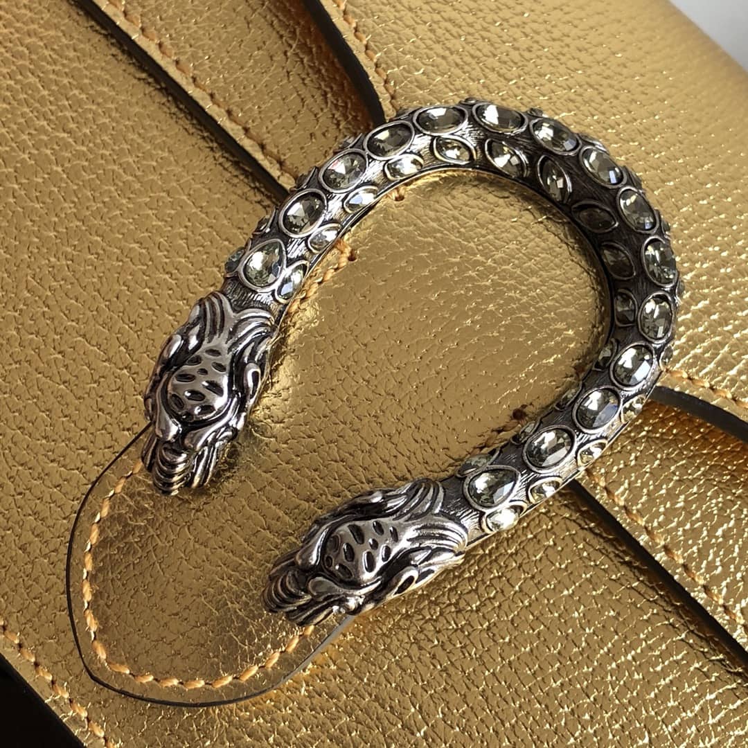Gucci GG Dionysus Small Shoulder Bag Replica Yellow 499623