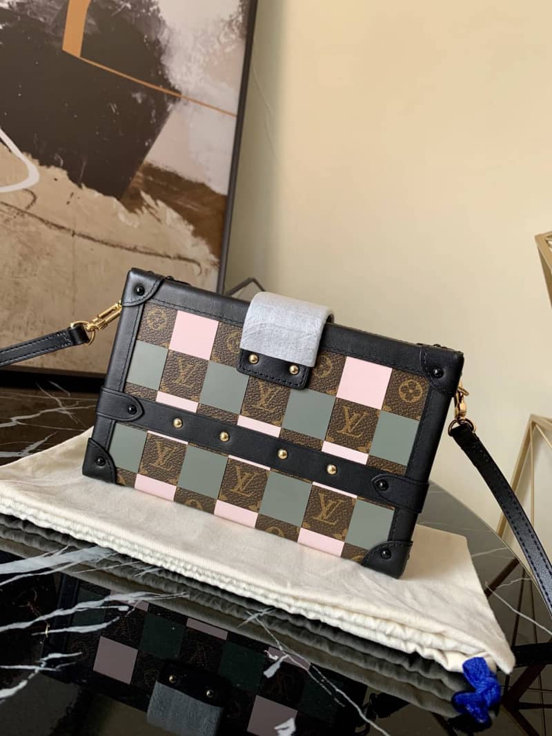 Louis Vuitton Peptite Malle 2 Tone Replica Trunk M55520