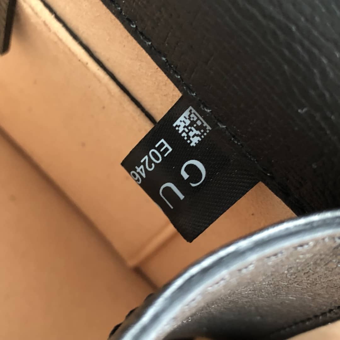 Gucci Sylvie Leather Mini Shoulder Bag Replica White Black 470270