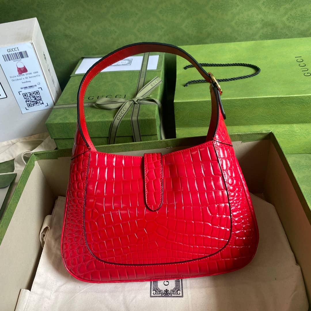 Gucci GG Jackie 1961 Small Hobo Shoulder Bag Replica Red 636709