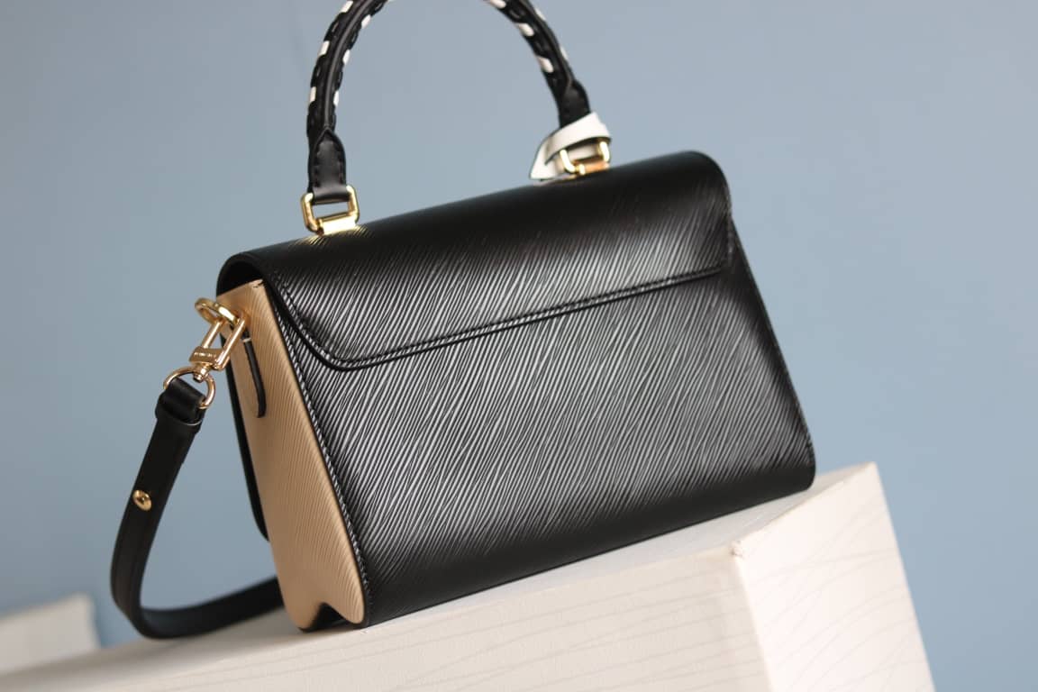 Louis Vuitton Textured Epi Leather Twist Series Bag Black