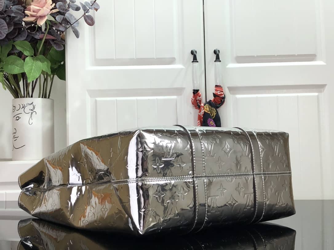 Louis Vuitton Sac Plat Monogram Mirror Coated Canvas Replica Bag