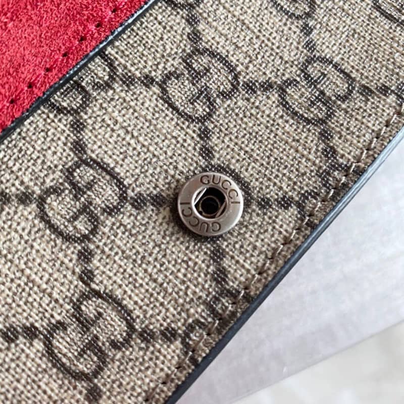 Gucci Dionysus GG Supreme Super Mini Bag Replica Gray Red 476432
