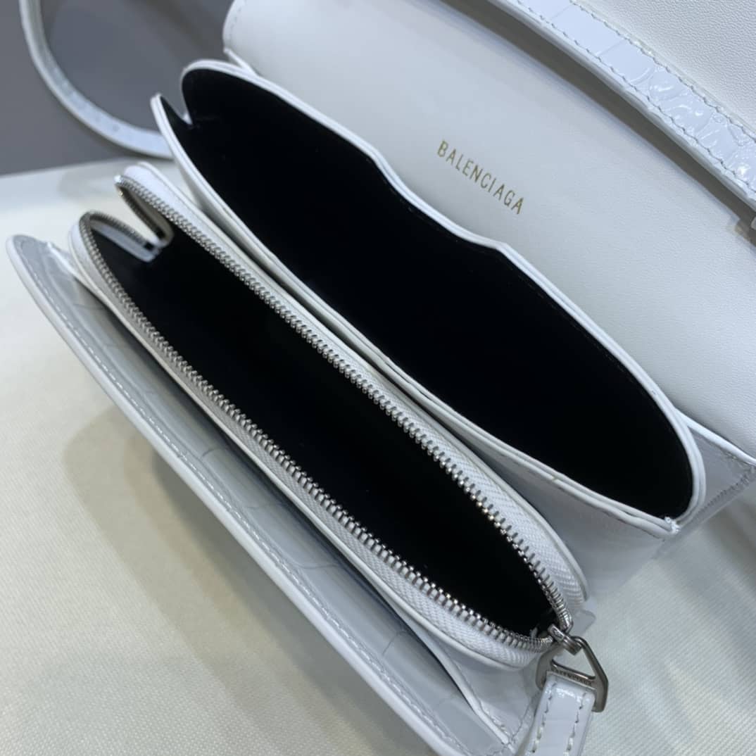 Balenciaga Crocodile Embossed Box Replica Shoulder Bag