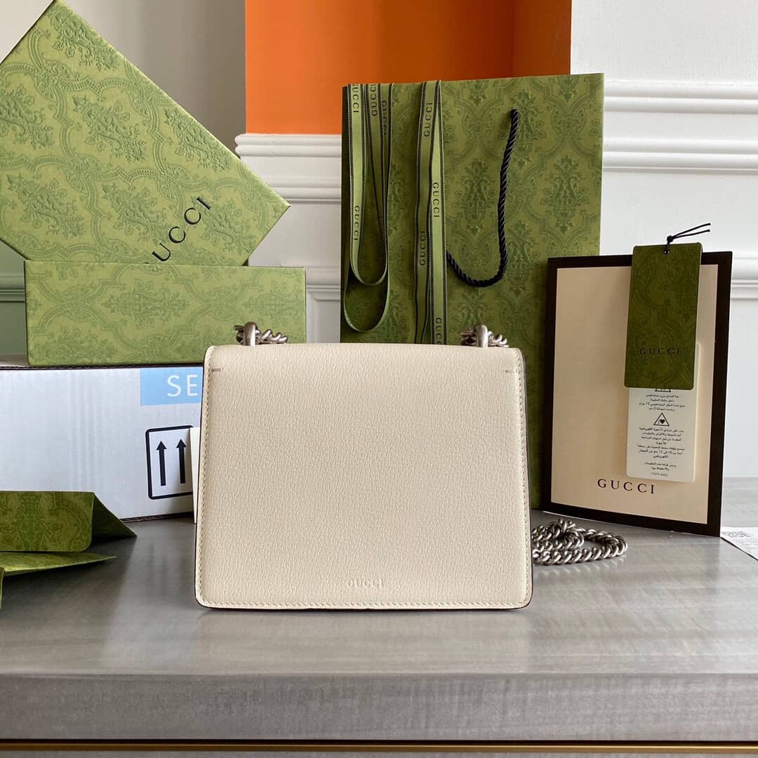 Gucci Dionysus Dupe GG Supreme  2way Mini Chain Shoulder Bag  White 421970