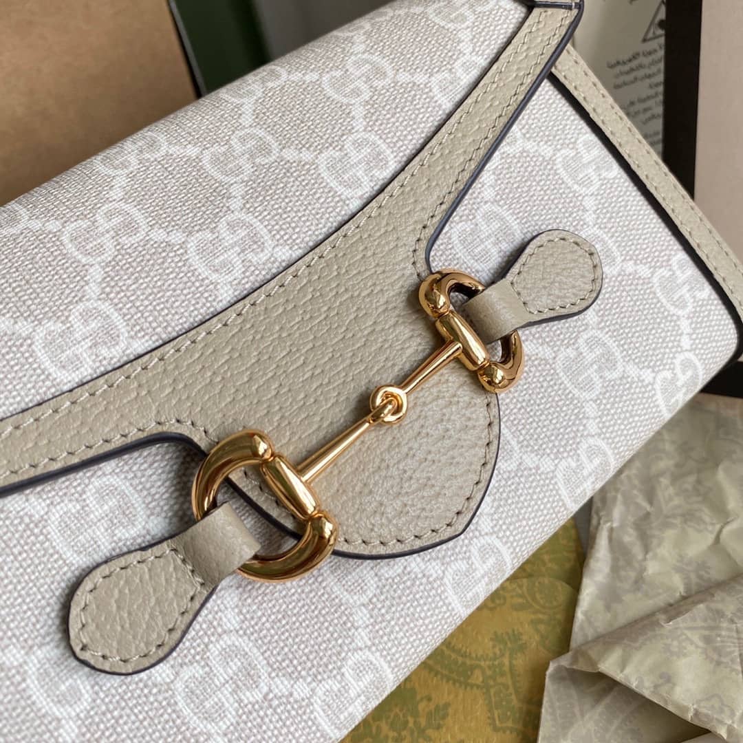Gucci Horsebit 1955 Mini Bag White 699296 Replica