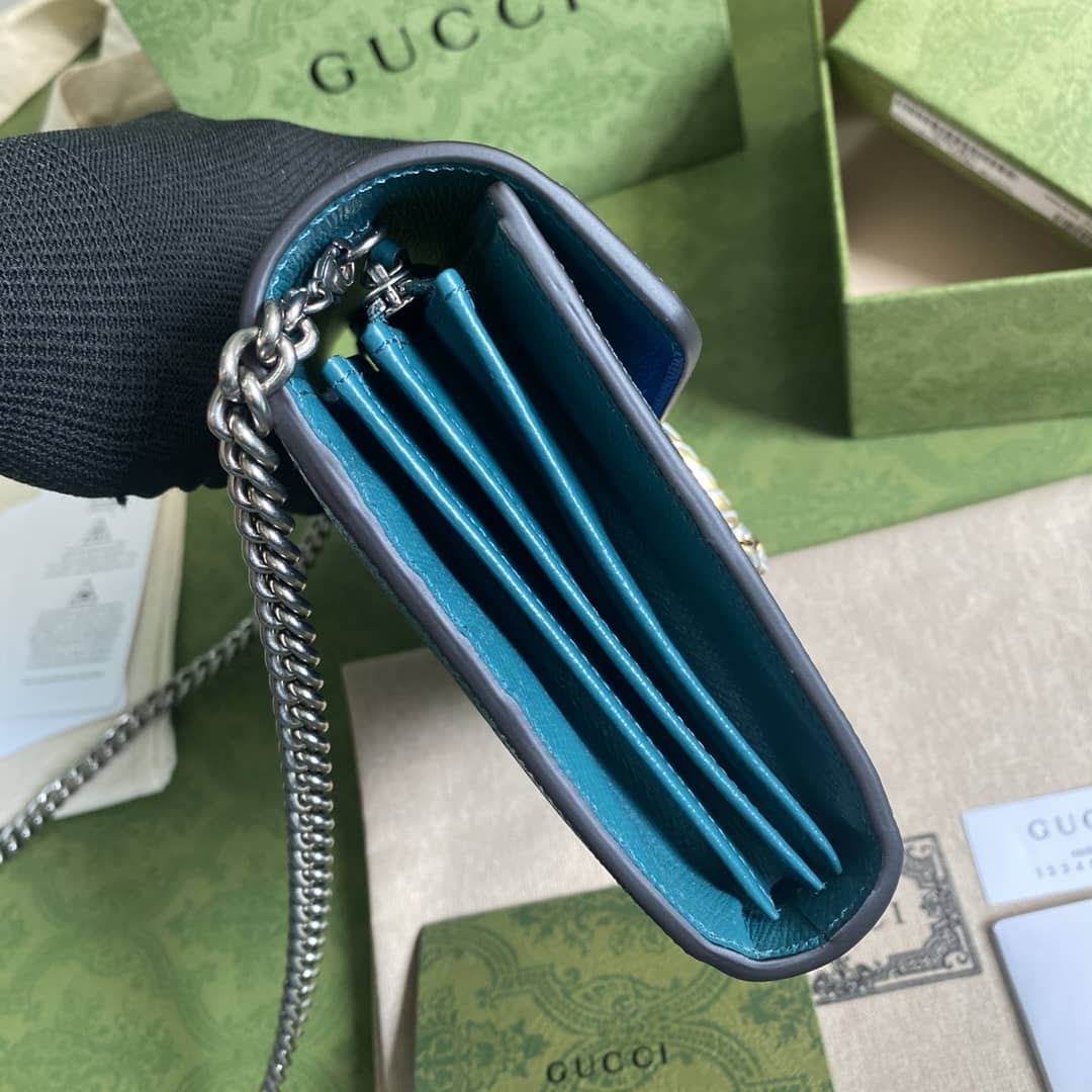 Gucci Dionysus Supreme GG Chain Wallet Replica 401231