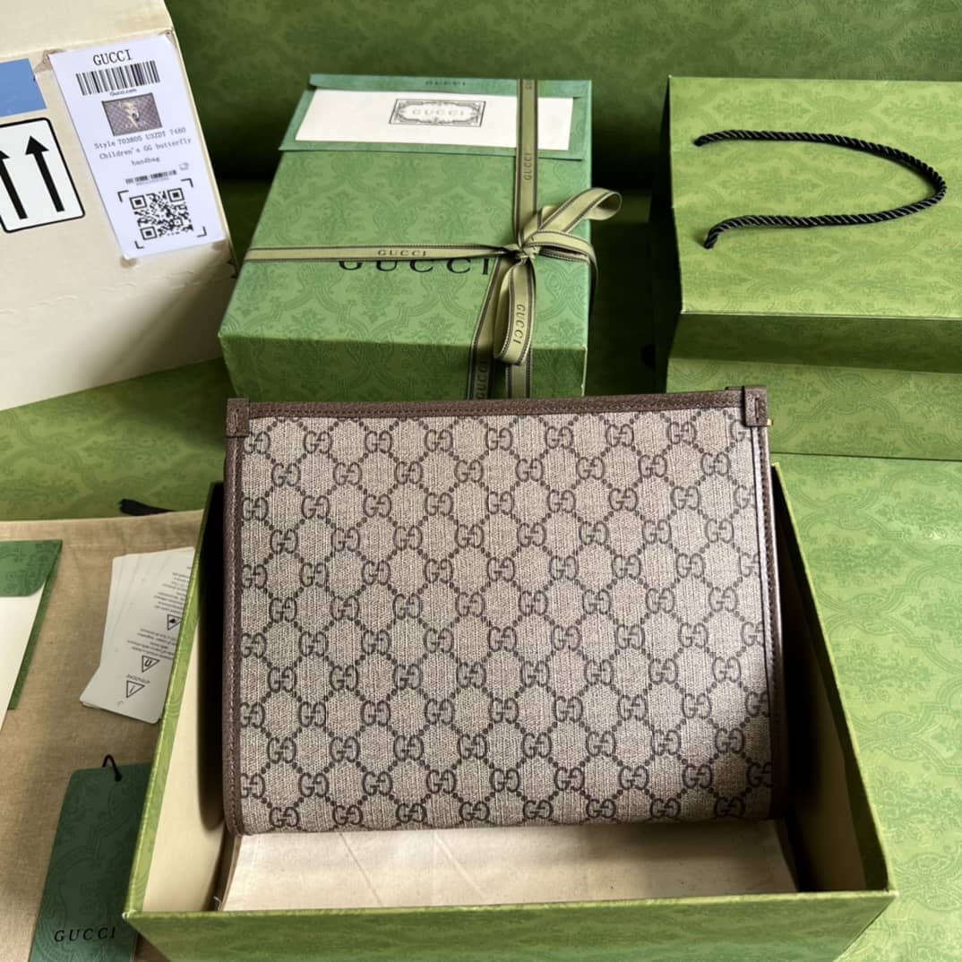 Gucci Bananya Print Pouch 703805 Replica Clutch