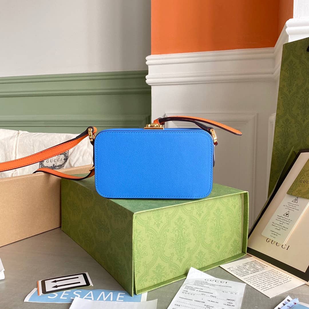 Gucci Interlocking G Mini Bag Replica Blue 658230