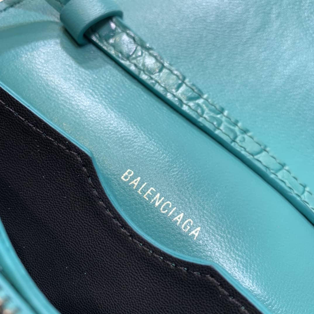 Balenciaga Crocodile Embossed Box Replica Shoulder Bag