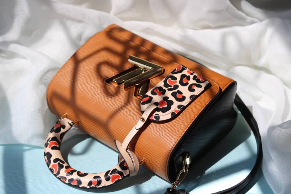 Louis Vuitton Twist Leopard Handle Bag Epi Leather PM M50362 Replica Shoulder Bag