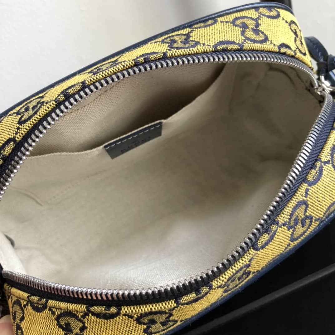 Gucci Handbag Dupes Marmont Small Shoulder Handbag Camera Bag Replica Yellow 447632