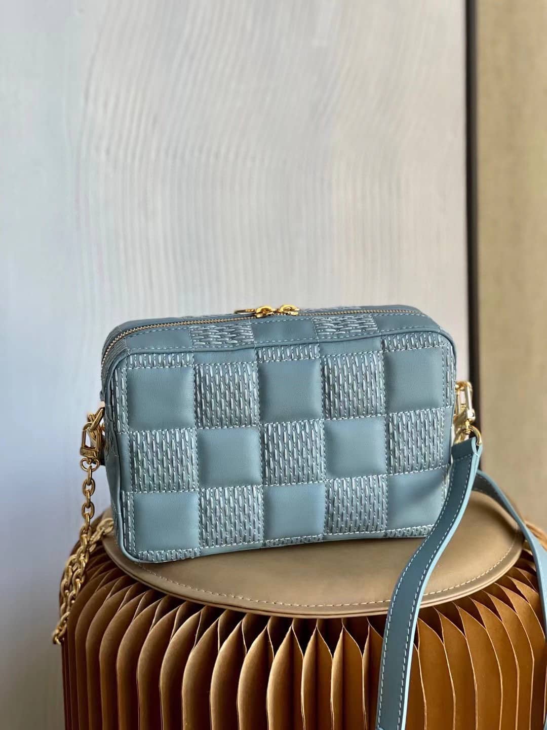 Louis Vuitton Troca PM Blue M59116 Replica Crossbody Bag