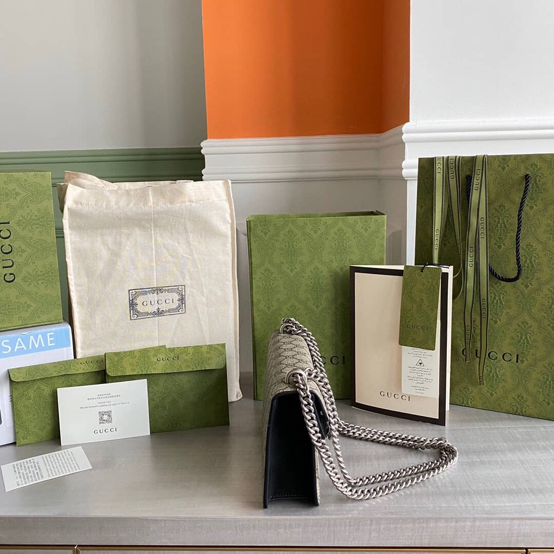 Gucci GG Dionysus Small Shoulder Bag Replica Black 499623