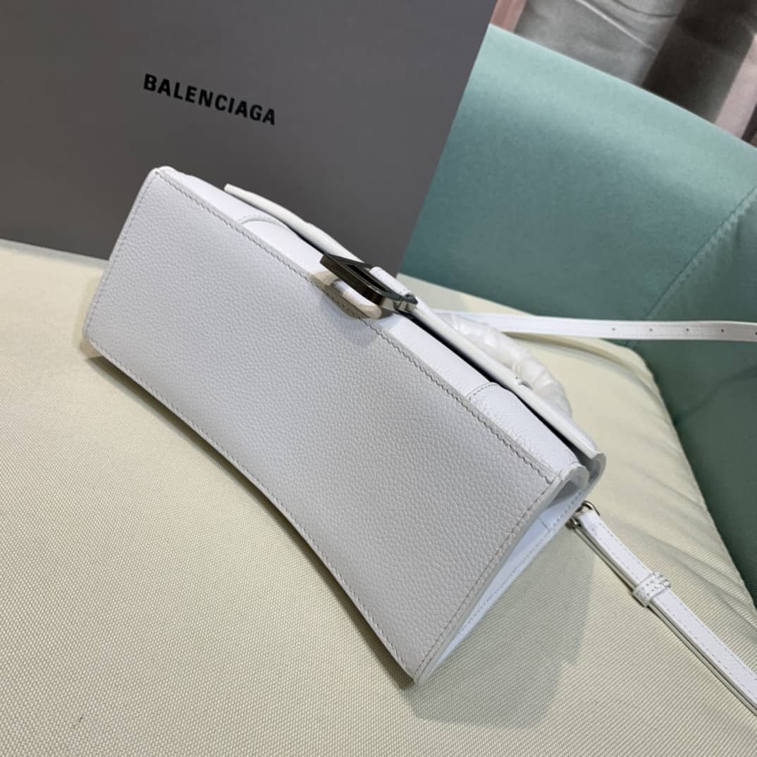 Balenciaga Hourglass Leather Top Handle Replica Bag