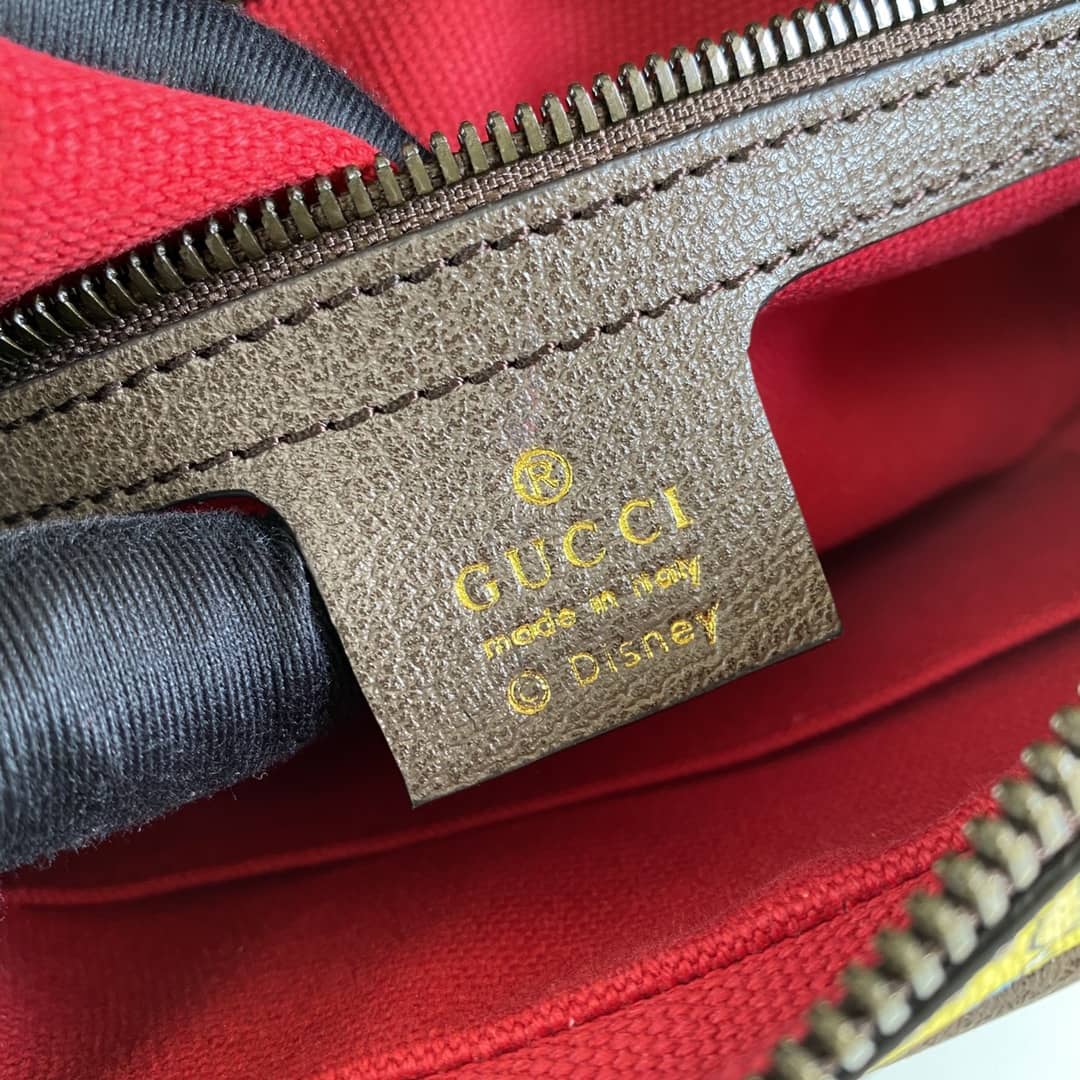 Gucci Disney Supreme GG Canvas Leather Belt Bag Replica 602695